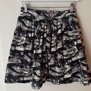 Nightmare before Christmas Black and White Women's Skirt with pockets!